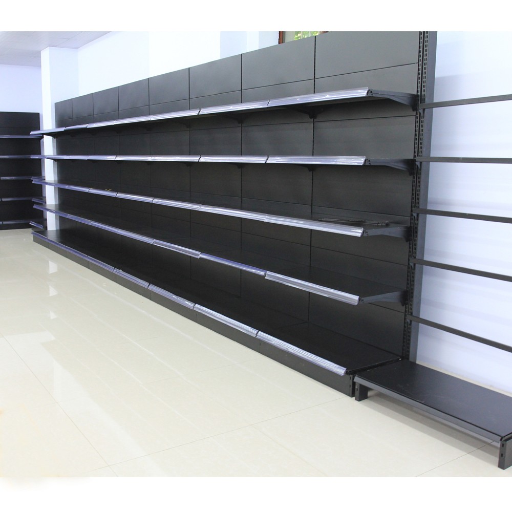 single side store shelving shop wall shelves supermarket shelves