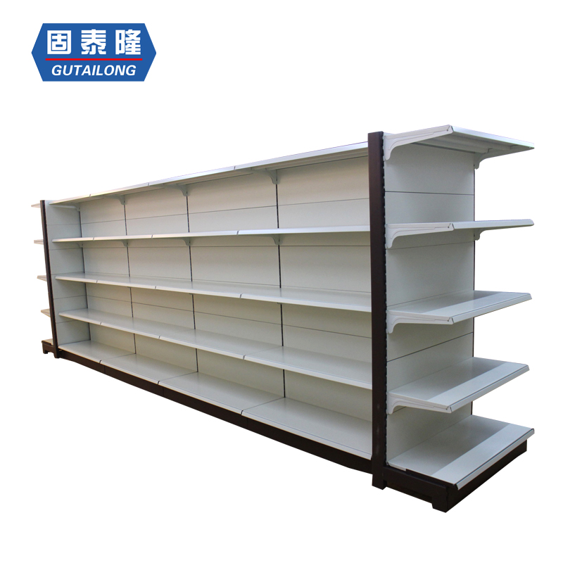 Double Sided Supermarket Gondola Shelf