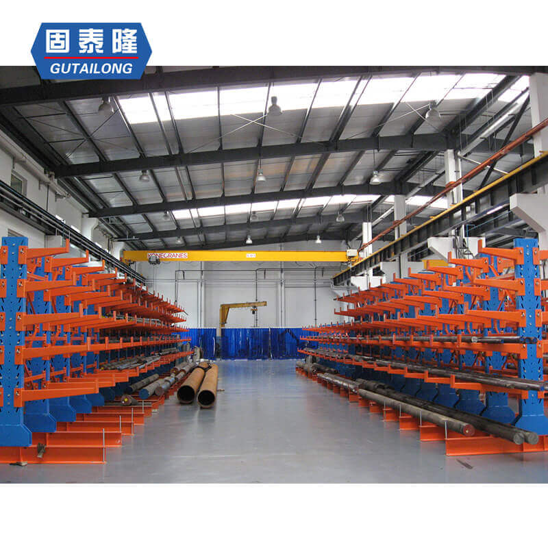 Cantilever rack pipe clamp storage