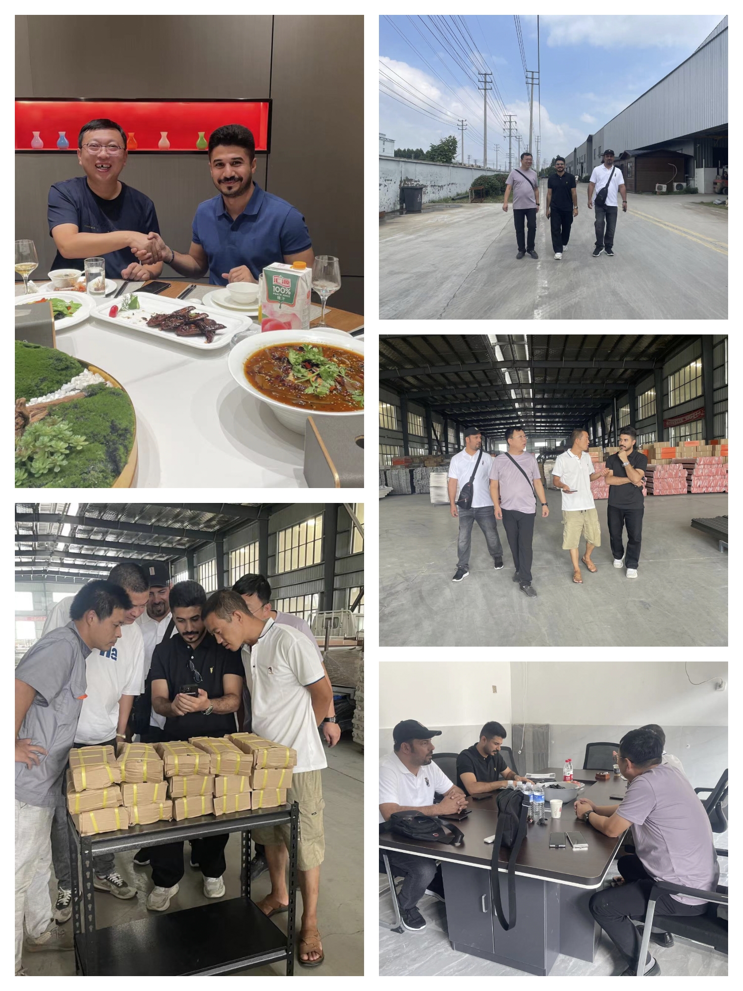 customers visiting our shelves factory